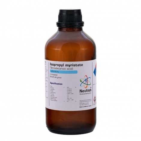 ایزوپروپیل مریستات 90 درصد 1 لیتری بطری پلاستیکی گرید Laboratory، شیمی دارویی نوترون
