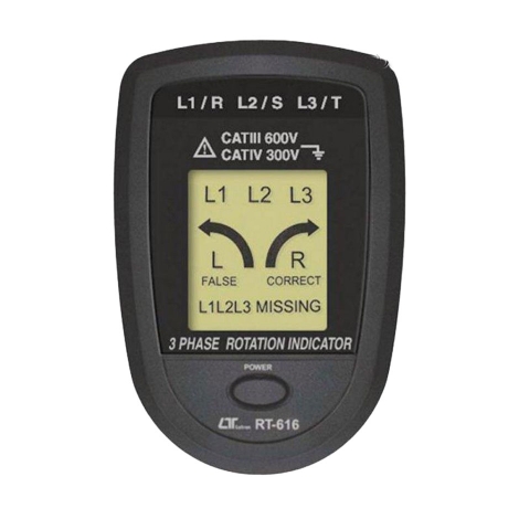RST سنج (توالی سنج فاز) دیجیتال لوترون مدل RT-616