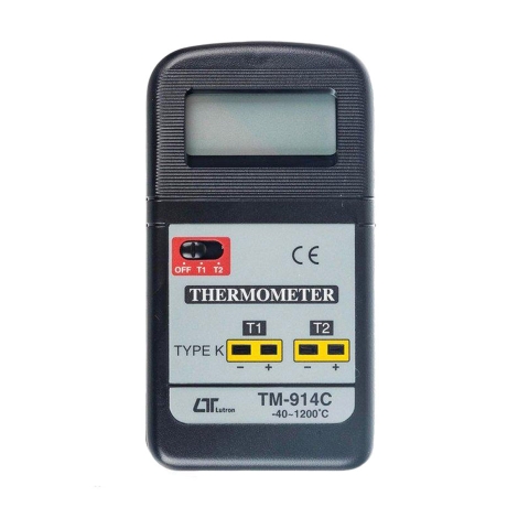 ترمومتر دو کاناله لوترون مدل TM-914C