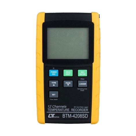 ترمومتر 12 کاناله لوترون مدل BTM-4208SD