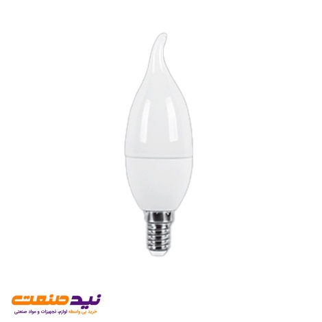 لامپ ال ای دی اشکی 6 وات مات با پایه E14 پارس شعاع توس