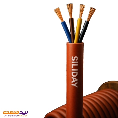 کابل نسوز سیلیکونی ساده 4 رشته سیلی دی