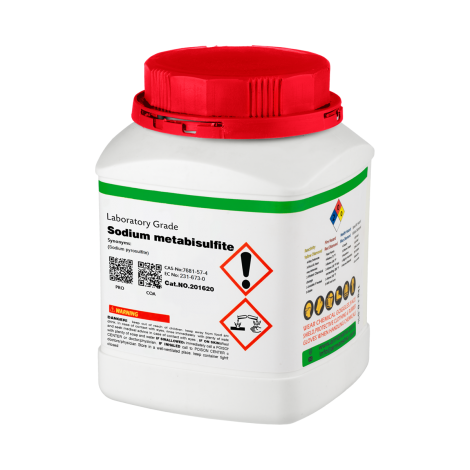 سدیم متا بی سولفیت  گرید آزمایشگاهی یک کیلوگرمی آرمان سینا
