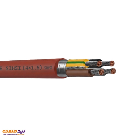 کابل مقاوم در برابر حرارت سیلیکونی افشان فویل و درین وایر 4 در 1.5 یاقوت