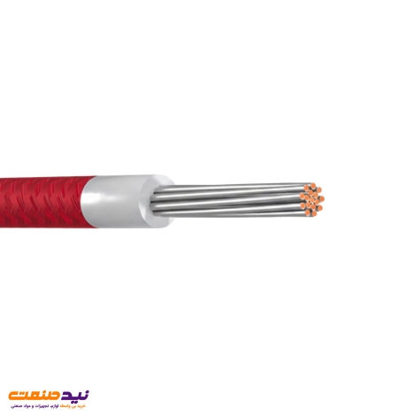 سیم مقاوم در برابر حرارت سیلیکونی دو روکش بافت 1 در 0.5 یاقوت