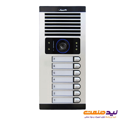 پنل آیفون تصویری 7 واحدی عمودی الکتروپیک مدل FD-1086