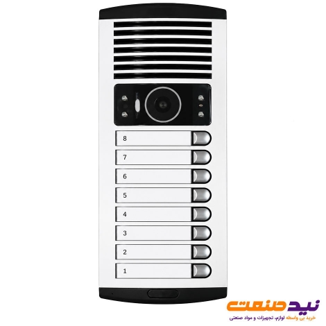 پنل آیفون تصویری 8 واحدی عمودی الکتروپیک مدل FD-1086