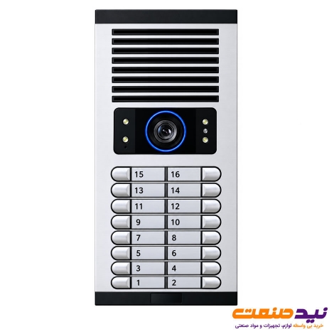 پنل آیفون تصویری 16 واحدی افقی الکتروپیک مدل FD-1086
