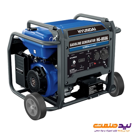 موتور برق بنزینی استارتی 6.5 کیلو وات هیوندای مدل HG-8556
