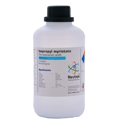 ایزوپروپیل مریستات 90 درصد 1 لیتری بطری پلاستیکی گرید Laboratory، شیمی دارویی نوترون