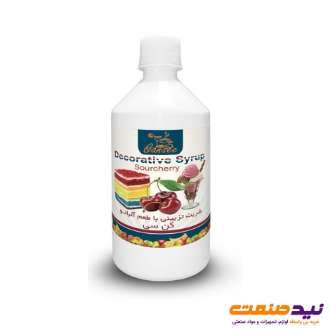 شربت تزئینی طعم دار آلبالو کن سی