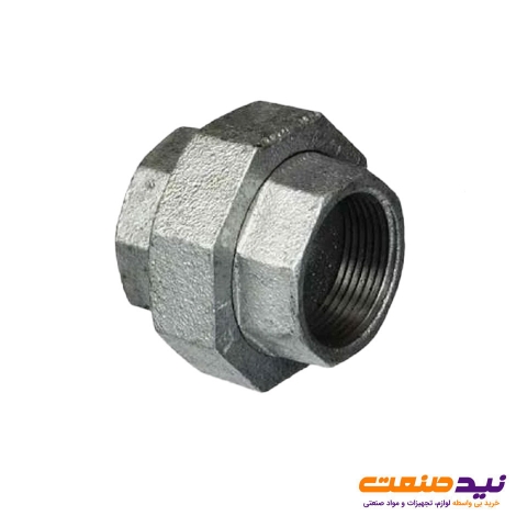 مهره ماسوره دنده ای گالوانیزه 4 اینچ مک