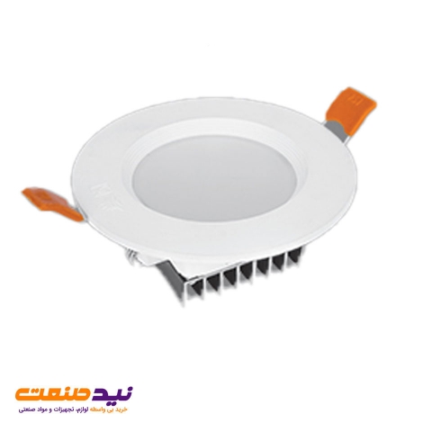 چراغ سقفی توکار سولاریس 9 وات دایره ای پارس شعاع توس