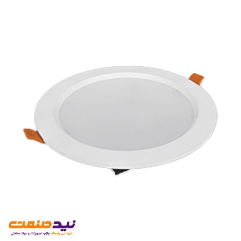چراغ سقفی توکار سولاریس 18 وات دایره ای پارس شعاع توس