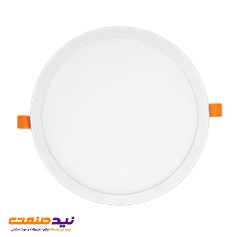 چراغ سقفی توکار اسلیم 24 وات دایره ای پارس شعاع توس