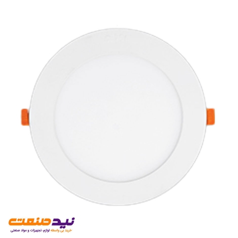 چراغ سقفی توکار اسلندر 12 وات دایره ای پارس شعاع توس