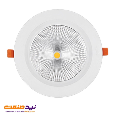 چراغ سقفی توکار هارمونیک 30 وات دایره ای COB پارس شعاع توس