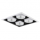 چراغ LED مولتی دانلایت چهار خانه توکار 106 وات آفتابی با قطر 12.5 سانتی متر و ماژول ViVo اوربیتال مازی نور