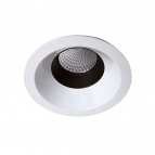 چراغ LED دانلایت توکار دهانه 10 سانتی متر سفید 10 وات یخی با رفلکتور ویژه M و ماژول برق مستقیم آرتمیس مازی نور