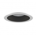 چراغ LED دانلایت توکار سفید دهانه 10 سانتی متر 16 وات مهتابی با رفلکتور M و شیدر مشکی دیانا کامفورت مازی نور 