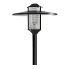چراغ پارکی مشکی برای لامپ 125 وات بخار جیوه سری M6FLR فلورا مازی نور  
