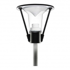 چراغ LED پارکی مشکی 26 وات مهتابی (نور به لوله) تولیپ مازی نور