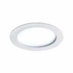 چراغ LED دانلایت توکار سفید 26 وات مهتابی با دهانه 20 سانتی متر و صفحه شیری ساتن دیانا مازی نور 