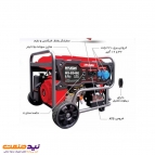 موتور برق بنزینی 8.5 کیلو وات هیوسان مدل HS-8546E