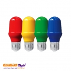 لامپ ال ای دی بلوطی 1 وات رنگی با پایه E27 پارس شعاع توس