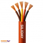کابل نسوز سیلیکونی ساده 5 رشته سیلی دی