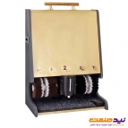دستگاه واکس کفش استیل طلایی 4 برس 1 مخزن آنا مدل SH41G