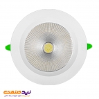 چراغ سقفی توکار هارمونیک 30 وات دایره ای SMD پارس شعاع توس