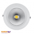 چراغ سقفی توکار هارمونیک 80 وات دایره ای COB پارس شعاع توس