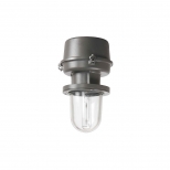 چراغ Well glass برای لامپ 125 وات بخار جیوه جهت نصب به لوله و دیوار با خازن استارک مازی نور
