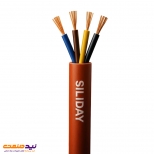 کابل نسوز سیلیکونی ساده 4 رشته سیلی دی