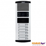 پنل آیفون تصویری 6 واحدی عمودی رنگی الکتروپیک مدل RFID 1086