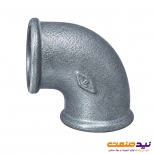 زانو دنده ای گالوانیزه 90 درجه 4 اینچ مک