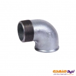 چپقی دنده ای گالوانیزه 90 درجه 2 اینچ مک