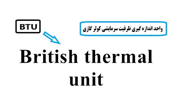 BTU  واحد اندازه گیری ظرفیت سرمایشی کولر گازی